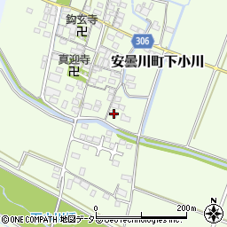 滋賀県高島市安曇川町下小川303周辺の地図