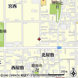 愛知県一宮市開明柳苗代37周辺の地図