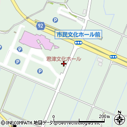 君津文化ホール周辺の地図