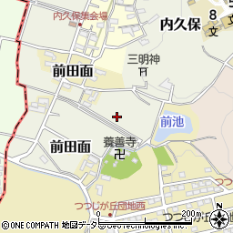 愛知県犬山市楽田内久保周辺の地図