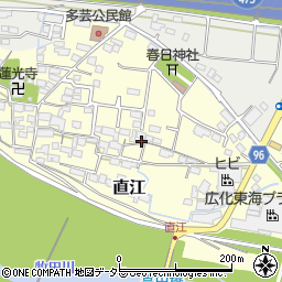 岐阜県養老町（養老郡）直江周辺の地図