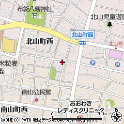愛知県江南市北山町西395周辺の地図