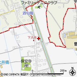 神奈川県小田原市下大井176周辺の地図