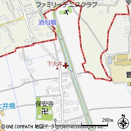 神奈川県小田原市下大井176-1周辺の地図