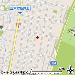 岐阜県羽島市正木町新井483周辺の地図