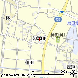愛知県小牧市野口勾當田周辺の地図