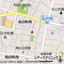 愛知県江南市北山町西394周辺の地図