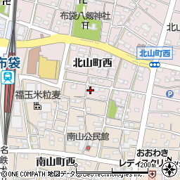愛知県江南市北山町西387周辺の地図