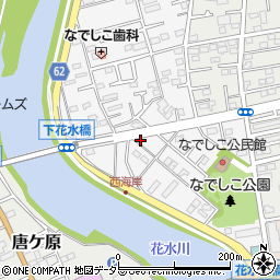 神奈川県平塚市撫子原12-24周辺の地図