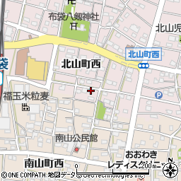 愛知県江南市北山町西392周辺の地図