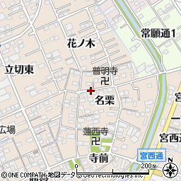 愛知県一宮市今伊勢町本神戸（名栗）周辺の地図