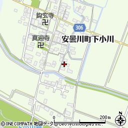 滋賀県高島市安曇川町下小川350周辺の地図