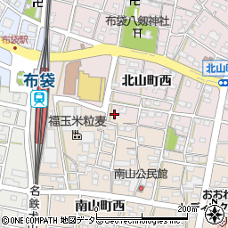 愛知県江南市北山町西383周辺の地図