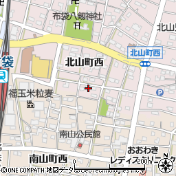 愛知県江南市北山町西388周辺の地図
