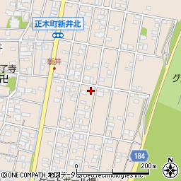 岐阜県羽島市正木町新井500周辺の地図