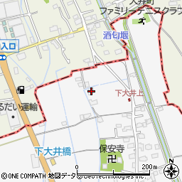 神奈川県小田原市下大井166周辺の地図
