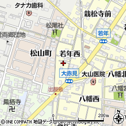 愛知県一宮市大赤見若年西669-4周辺の地図