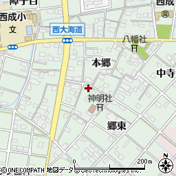 愛知県一宮市西大海道本郷59周辺の地図