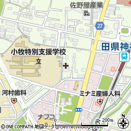 愛知県小牧市久保一色1146-4周辺の地図