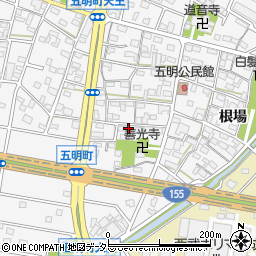 愛知県江南市五明町当光地364周辺の地図