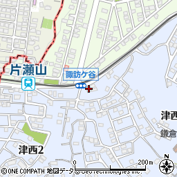 西鎌倉教会周辺の地図