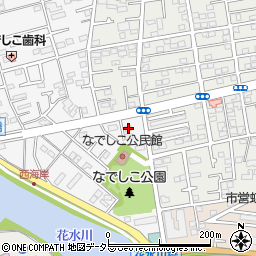 神奈川県平塚市撫子原12-42周辺の地図