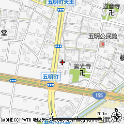 愛知県江南市五明町当光地348周辺の地図