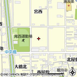 愛知県一宮市開明柳苗代7周辺の地図