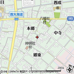 愛知県一宮市西大海道本郷32周辺の地図