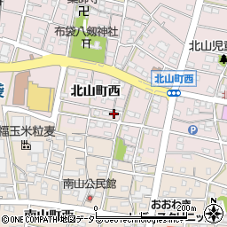 愛知県江南市北山町西375周辺の地図
