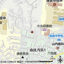 タイムズ鎌倉由比ガ浜第２駐車場周辺の地図