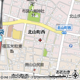 愛知県江南市北山町西376周辺の地図