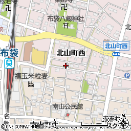 愛知県江南市北山町西378周辺の地図