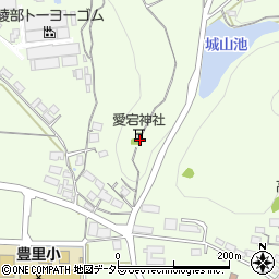 京都府綾部市栗町桧端周辺の地図