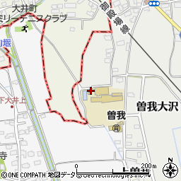 神奈川県小田原市曽我大沢69-1周辺の地図