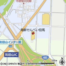 兵庫県朝来市和田山町市御堂19周辺の地図