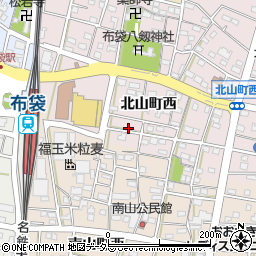 愛知県江南市北山町西380周辺の地図