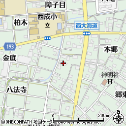 愛知県一宮市西大海道本郷109周辺の地図