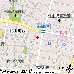 愛知県江南市北山町西370周辺の地図