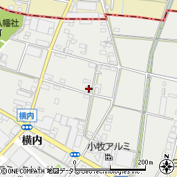愛知県小牧市横内126周辺の地図