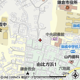 神奈川県鎌倉市佐助1丁目1-12周辺の地図