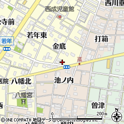 愛知県一宮市大赤見金底29周辺の地図