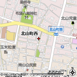 愛知県江南市北山町西345周辺の地図