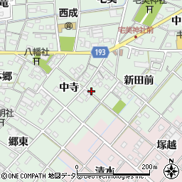 愛知県一宮市西大海道中寺38周辺の地図