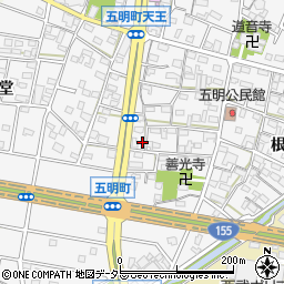 愛知県江南市五明町当光地232周辺の地図