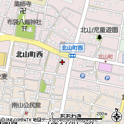 愛知県江南市北山町西369周辺の地図