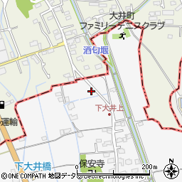 神奈川県小田原市下大井158周辺の地図