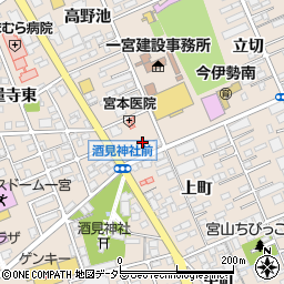 愛知県一宮市今伊勢町本神戸山王周辺の地図