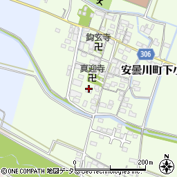 滋賀県高島市安曇川町下小川周辺の地図