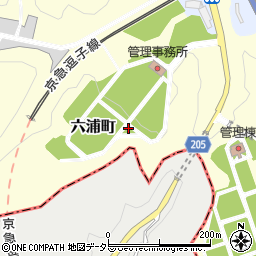 神奈川県横浜市金沢区六浦町周辺の地図